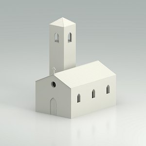 3D Medieval Church model