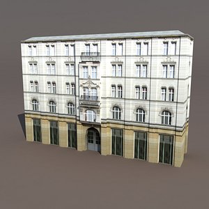 Aparment House #94 Low Poly 3d Model