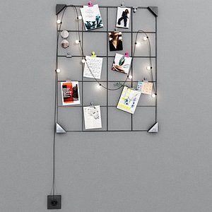 3D model Ikea notice board 01