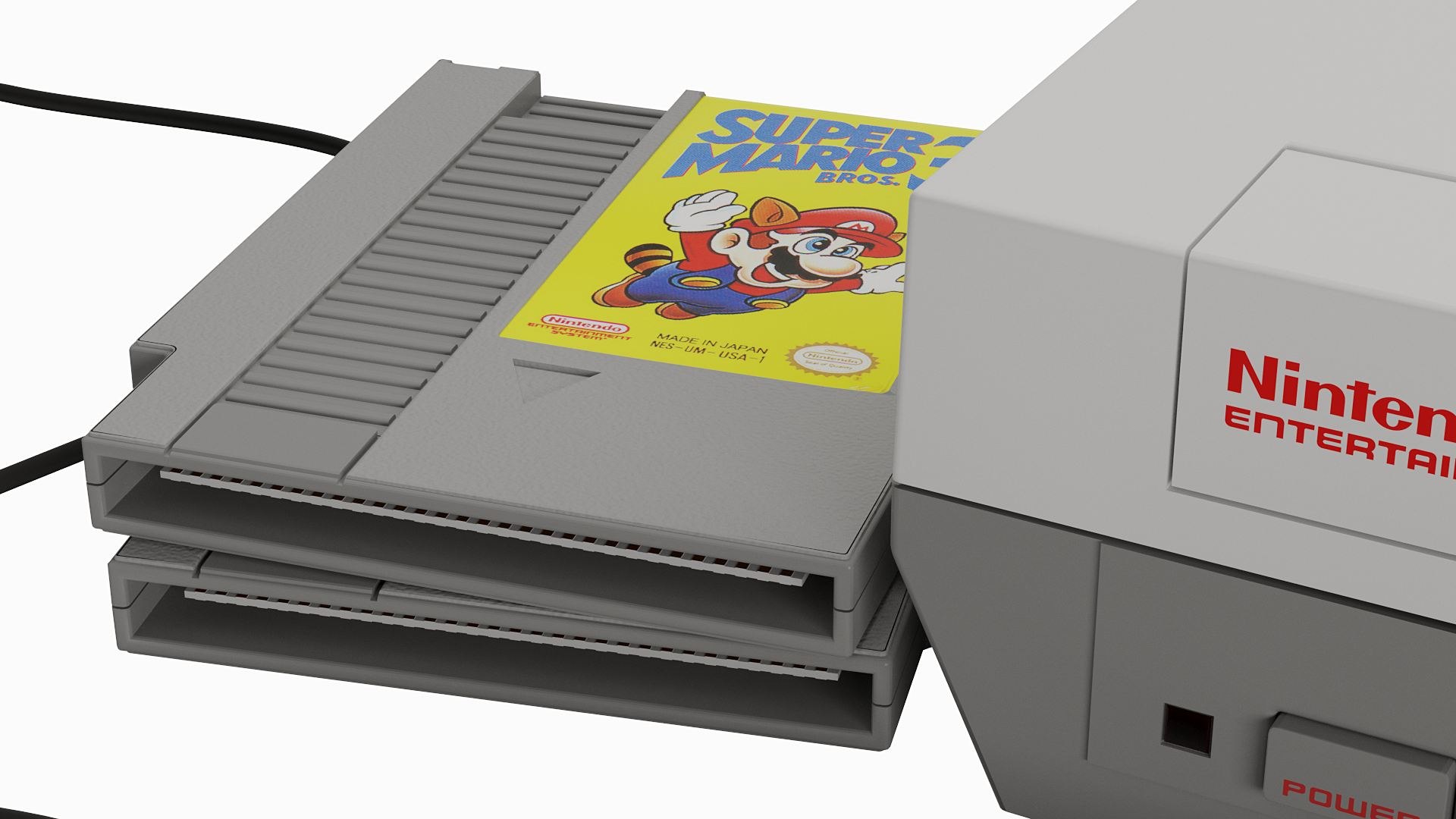 3D Model Nintendo NES Retro Gaming Console - TurboSquid 2293693