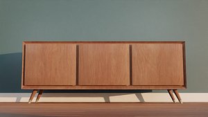 Mid Century Modern Cabinet 3D model