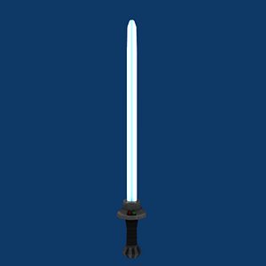 3d model blue light sabre
