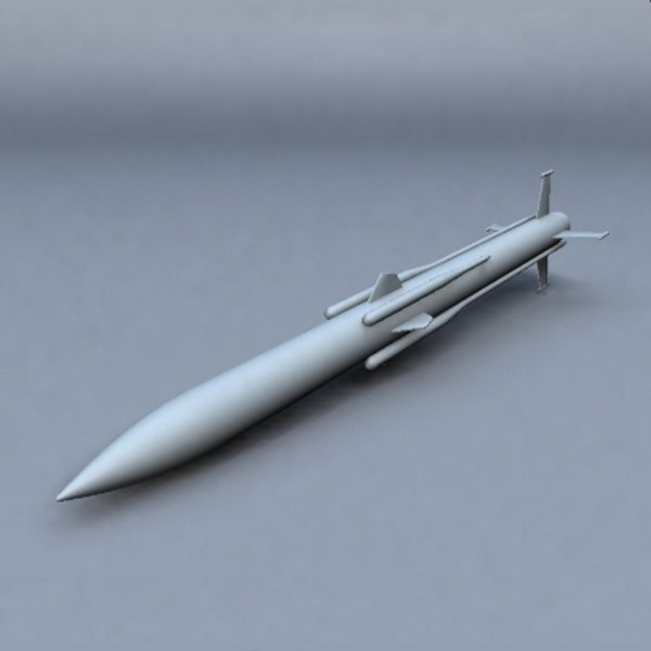 rocket warhead 3d obj