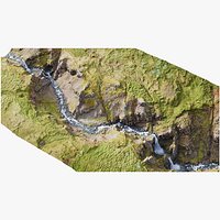 Cascades Valley A - 3D PBR Model