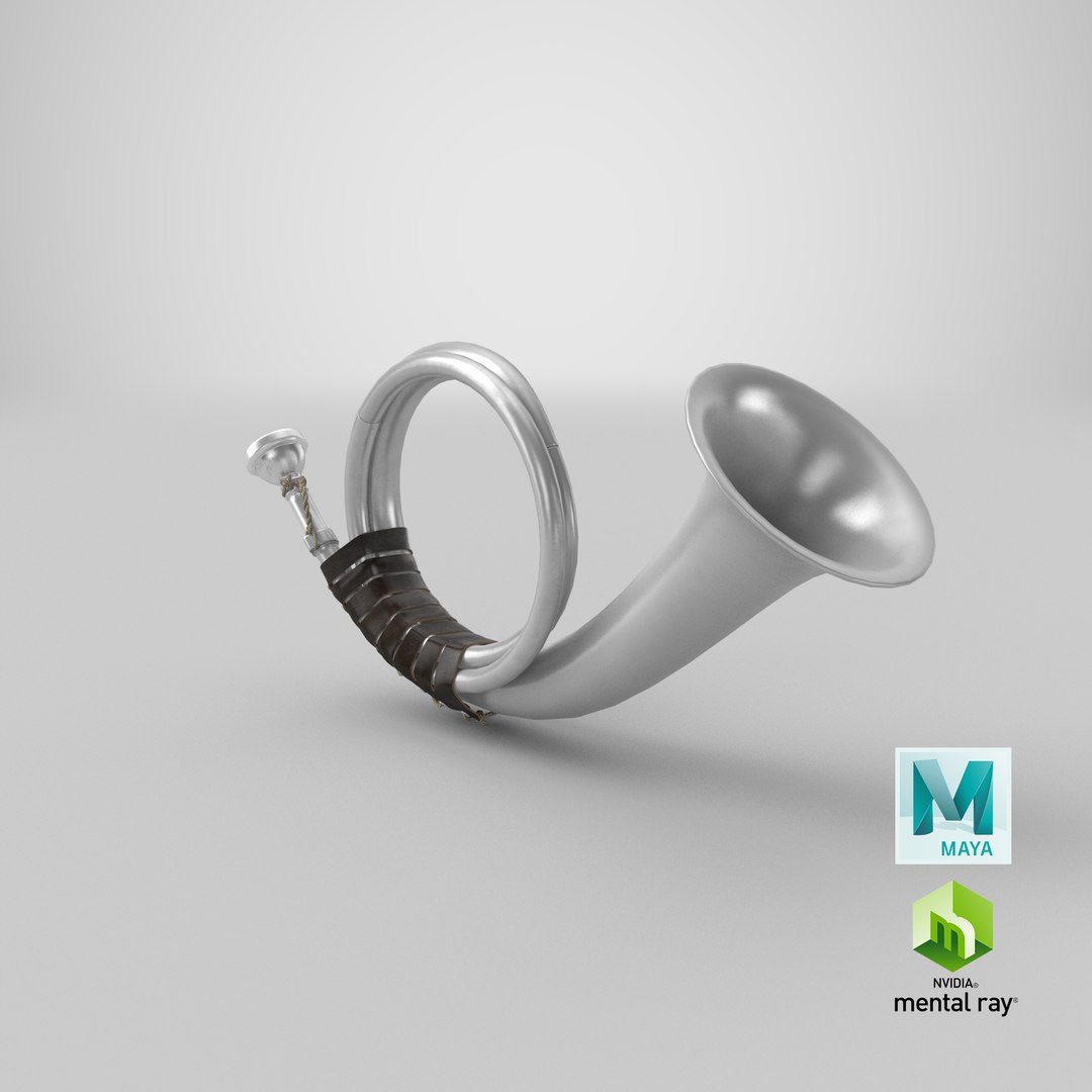 signal hunting horn silver 3D https://p.turbosquid.com/ts-thumb/MB/8X6tMb/FslUxXlV/stemcell_maya_mental_ray_render/png/1595130520/1920x1080/fit_q87/ad3df715bbc0893767b4749bcca7e5c04185ce65/stemcell_maya_mental_ray_render.jpg