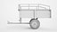 3D Heavy Duty Trailer Steel Dump Cart 03 model