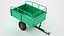 3D Heavy Duty Trailer Steel Dump Cart 03 model