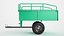 3D Heavy Duty Trailer Steel Dump Cart 03 model