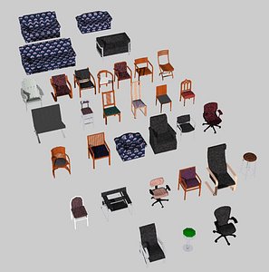 dxf seating chairs