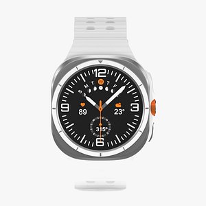 3D Samsung Galaxy Watch Ultra Titanium White model