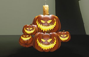Halloween Pumpkin   Jack-o-lantern 3D model