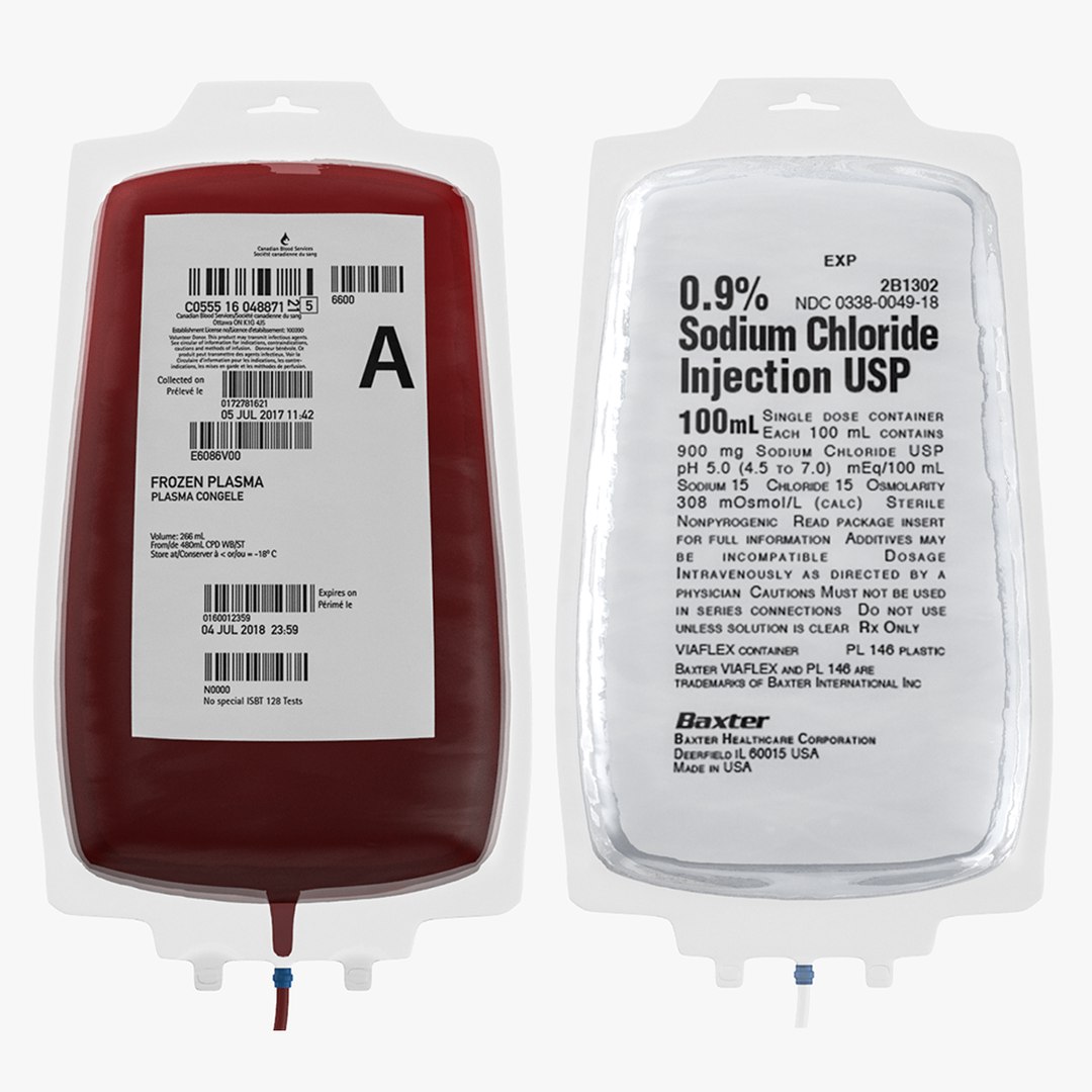 Blood iv bag model - TurboSquid 1483000