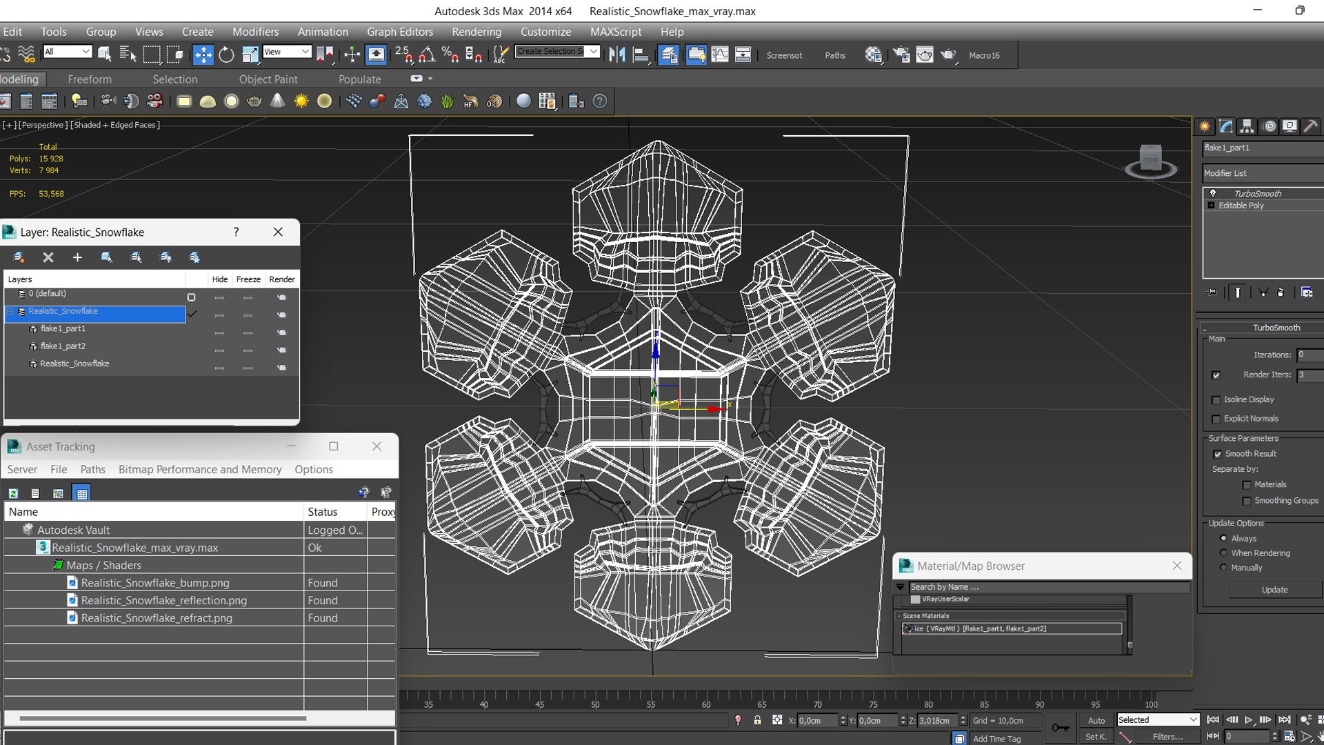 3D Realistic Snowflake https://p.turbosquid.com/ts-thumb/MB/KJ0jTr/Dn/realisticsnowflake3dmodel021/jpg/1719882369/1920x1080/fit_q87/2e6ceb95050bd96abb68be79e74cd269efa955ec/realisticsnowflake3dmodel021.jpg