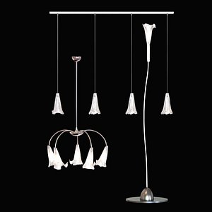 3d lamp light etoile model