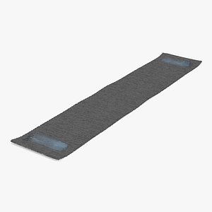 Paper Neck Tape with Adhesive Ends Black