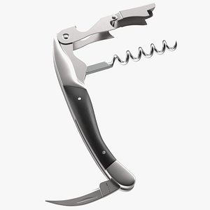 Waiters Corkscrew Black Wood Handle