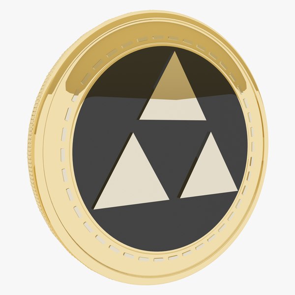 3D Autonio Cryptocurrency Gold Coin model