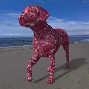 LAB-030 Dog Walking 3D model