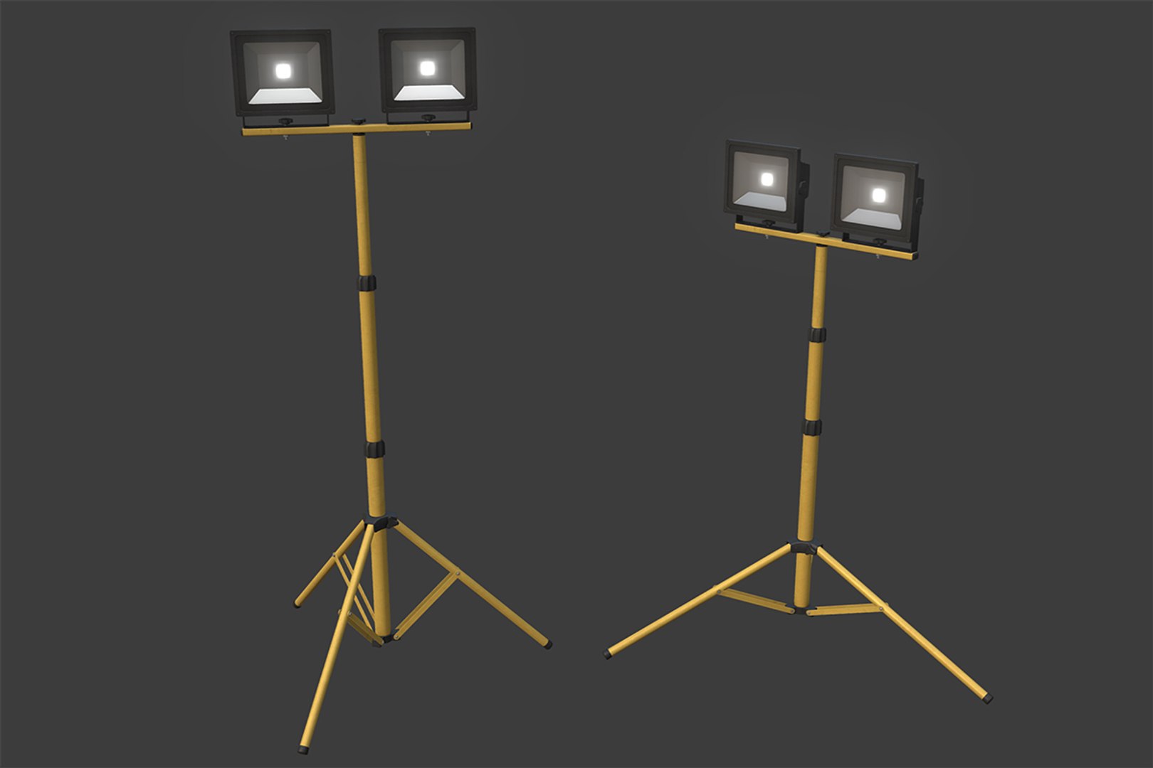 3D Model Led Work Light Stand TurboSquid 1313063