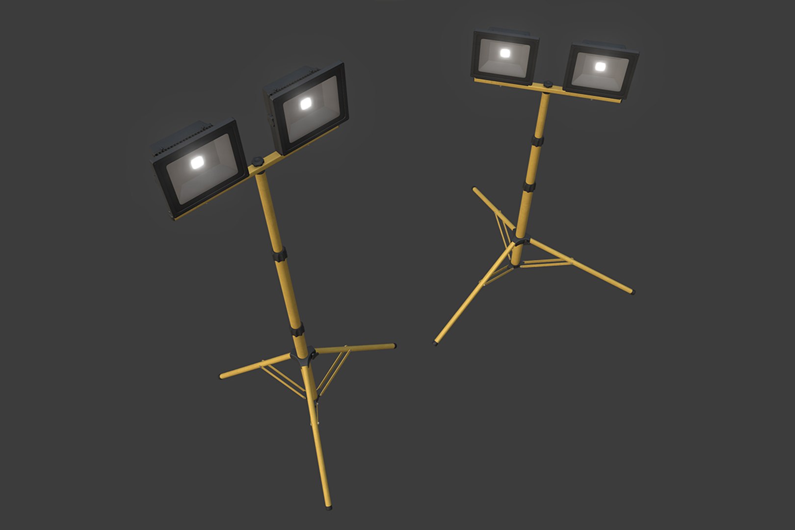 3D Model Led Work Light Stand TurboSquid 1313063