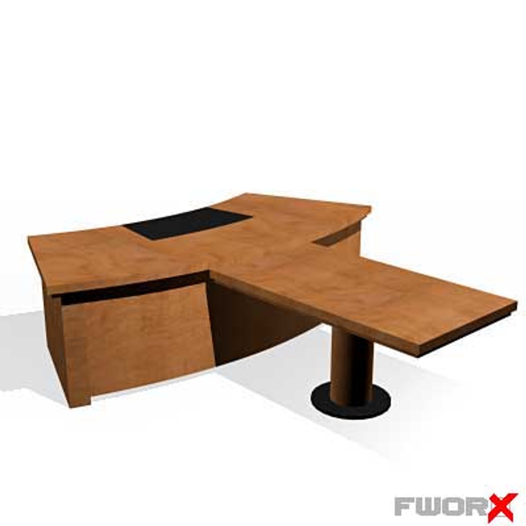 desk executive 3d model