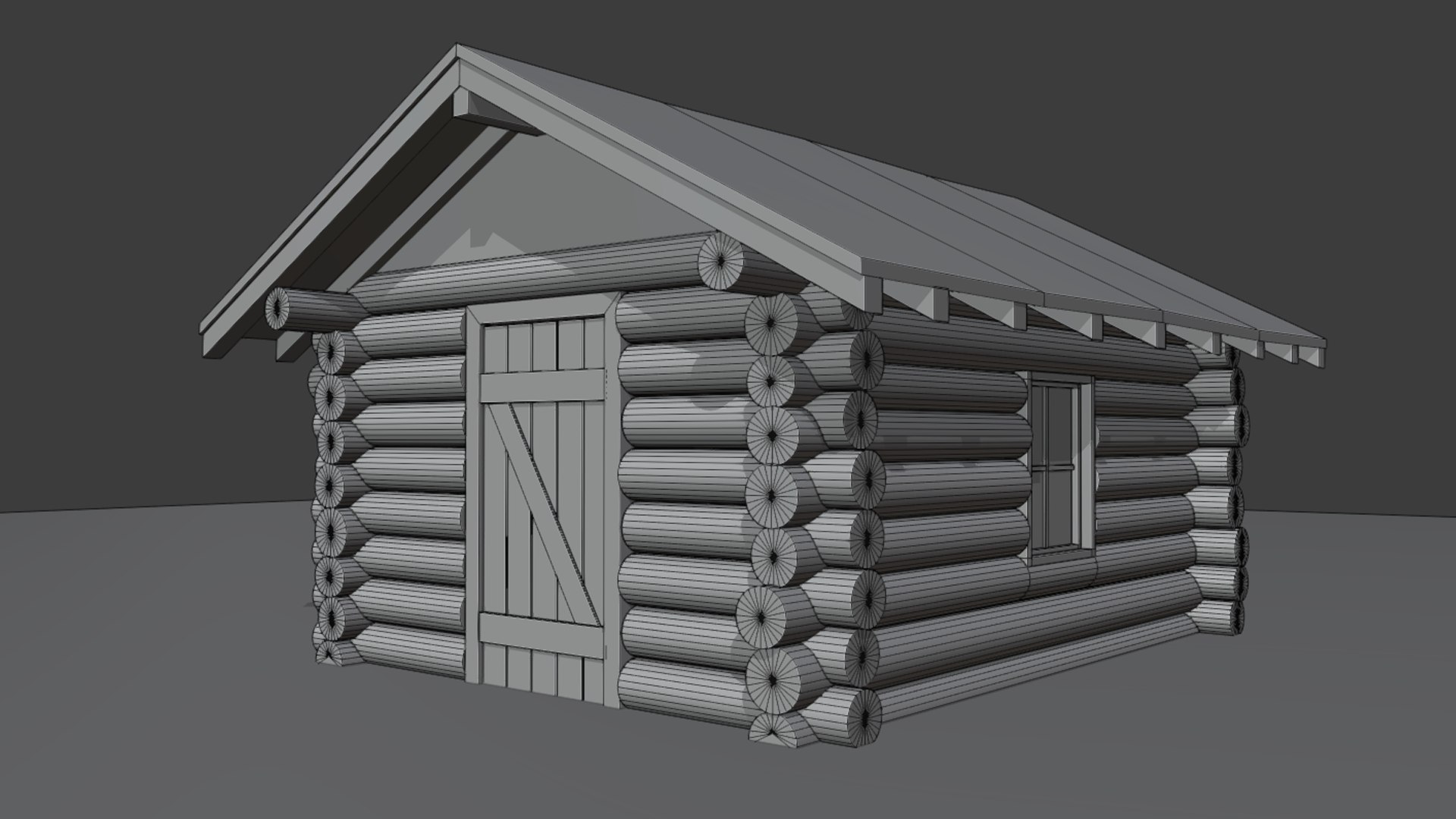 Log Cabin 3D Model - TurboSquid 1795686