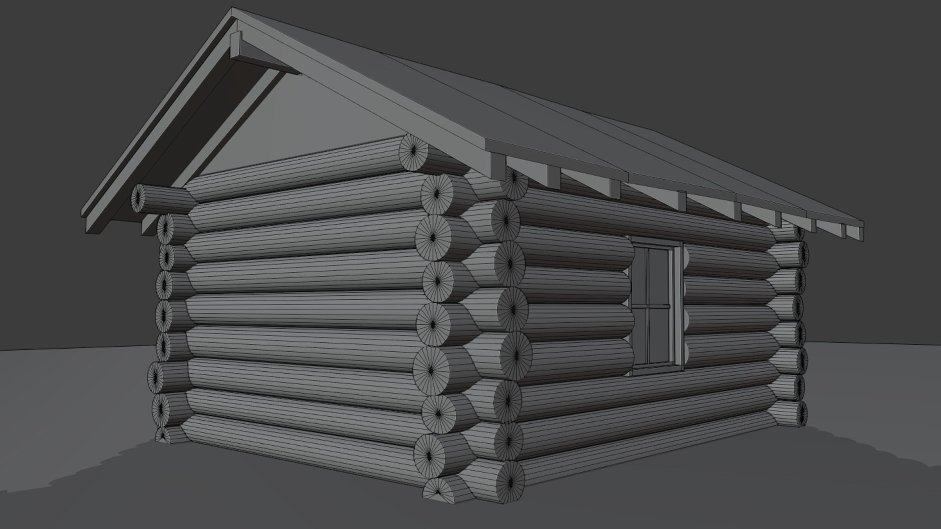 Log Cabin 3D Model - TurboSquid 1795686