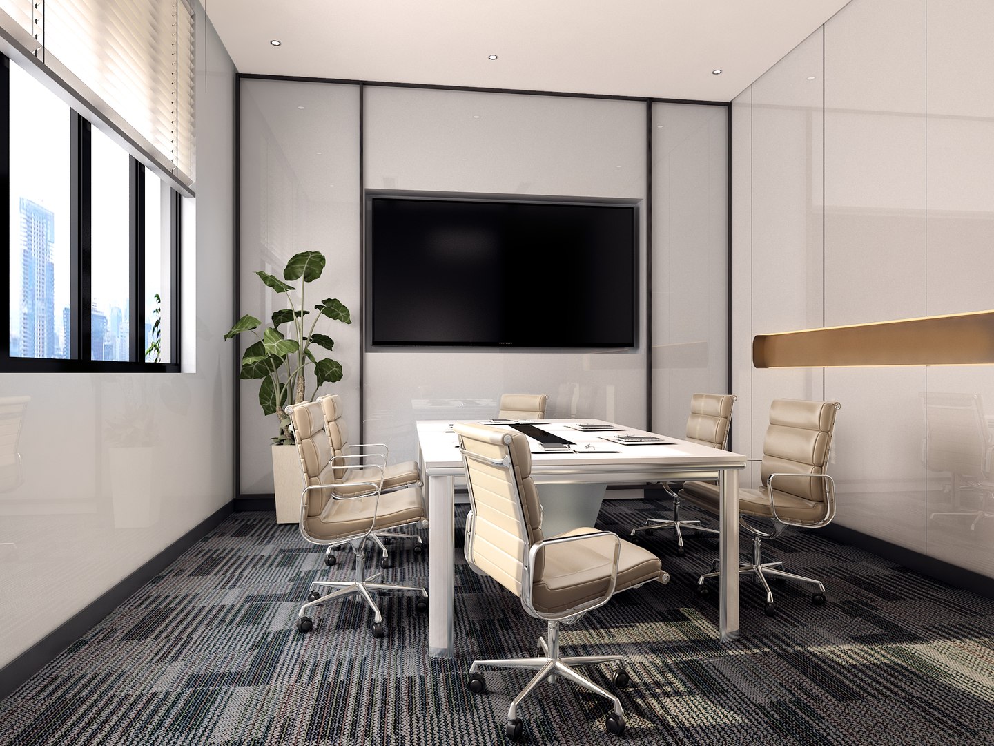 3D Modern Small Meeting Room Model - TurboSquid 2062204