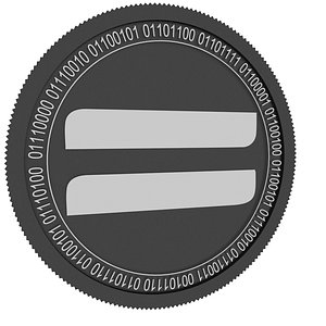connect cnct black coin 3D