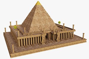 Ancient Egyptian Pyramid Temple 3D model