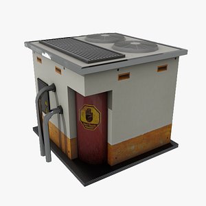 3D model Air conditioner - gameready PBR 2K lowpoly Low-poly 3D model