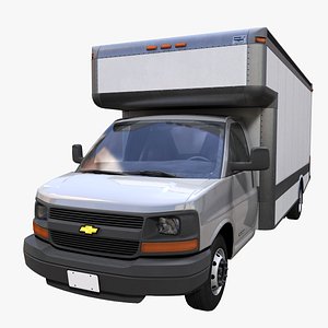 3D Chevrolet Express 3500 box van