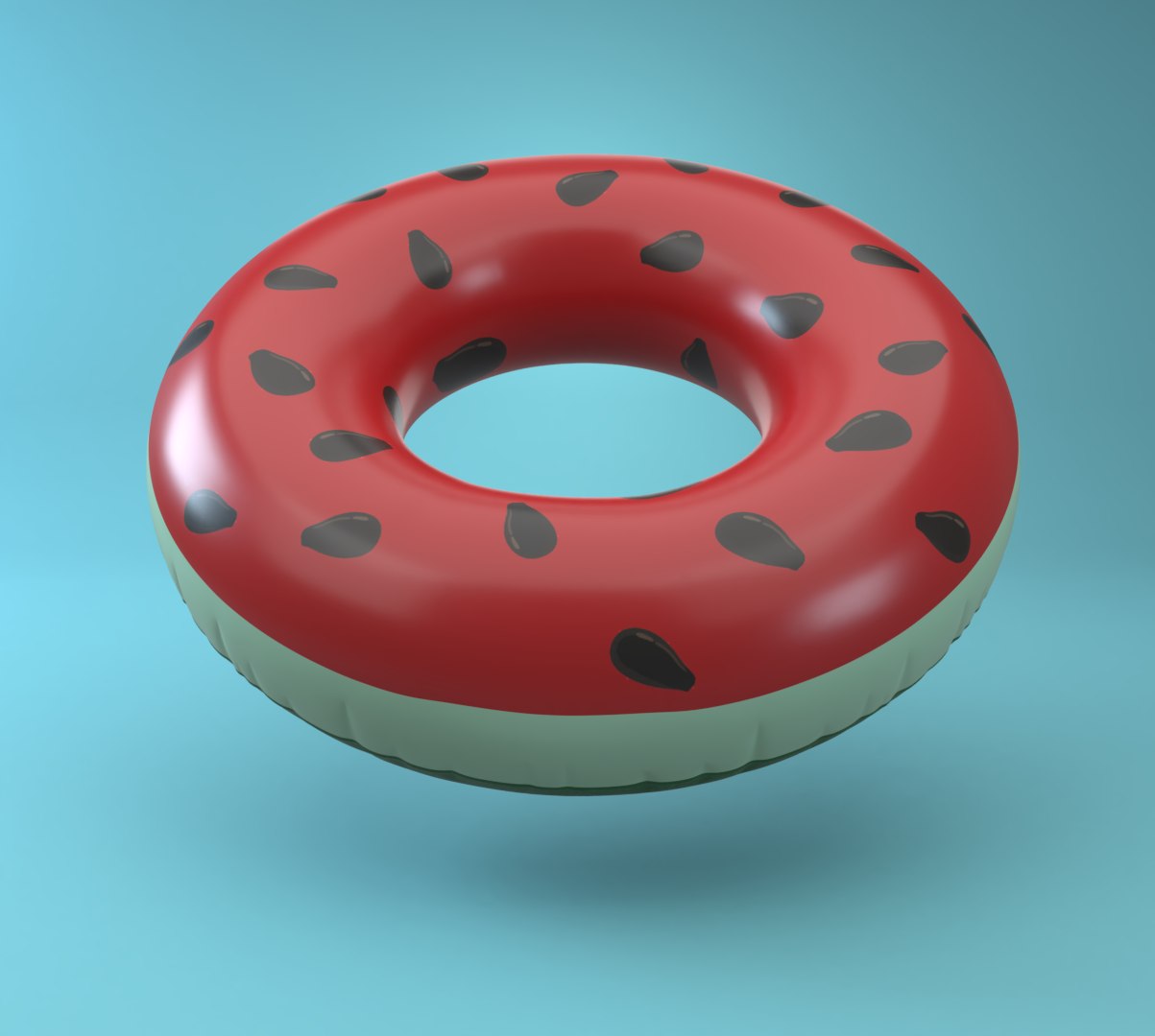 3D Inflatable Pool Ring Watermelon Model - TurboSquid 1515591