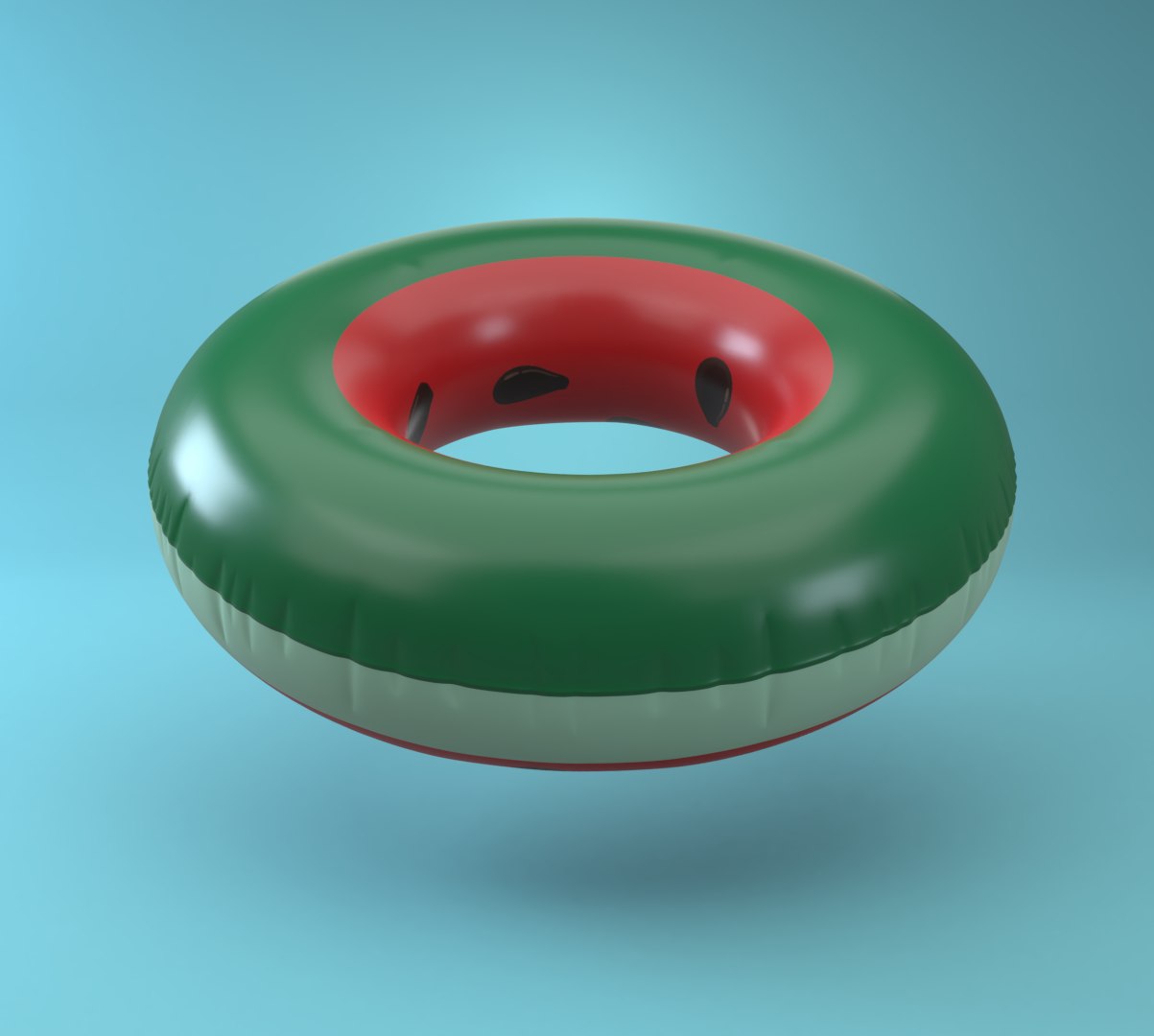 3D Inflatable Pool Ring Watermelon Model - TurboSquid 1515591