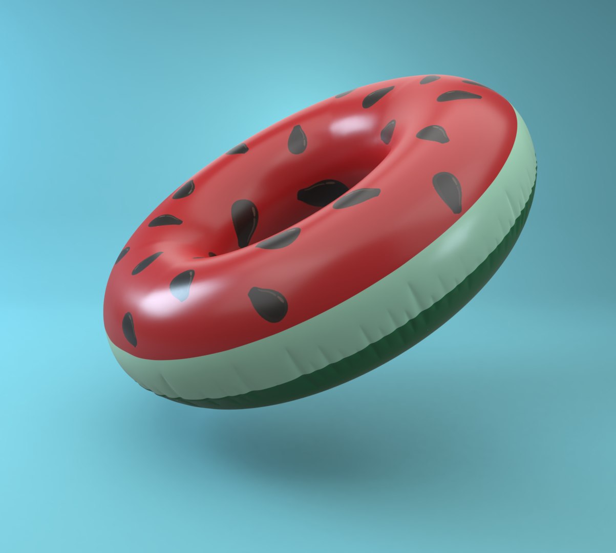 3D Inflatable Pool Ring Watermelon Model - TurboSquid 1515591