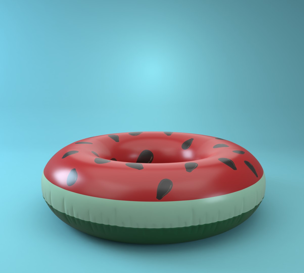 3D Inflatable Pool Ring Watermelon Model - TurboSquid 1515591