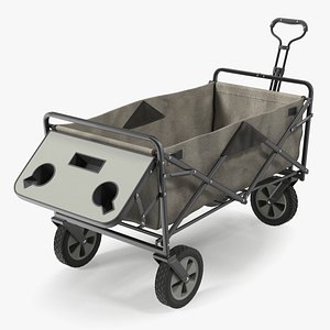Grey Collapsible Wagon Rigged