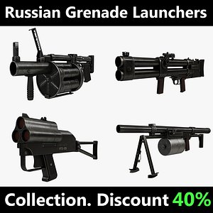 russian grenade launchers 3d max