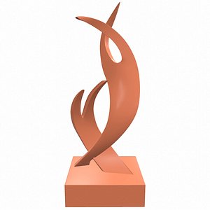 3D Abstract sculpture M121 model