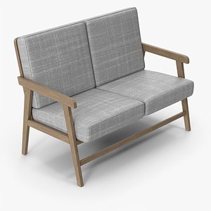 Double Armchair 3D model