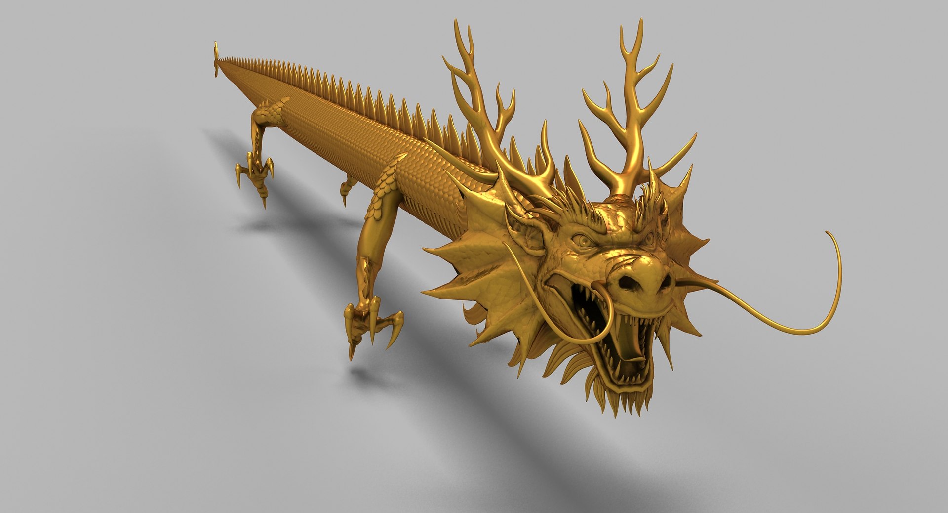 3D Model Asian Chinese Dragon - TurboSquid 1371498