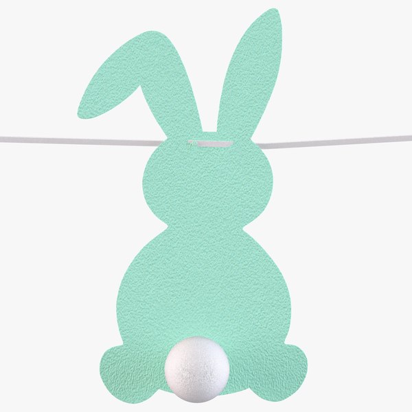 easter bunnies 3D model