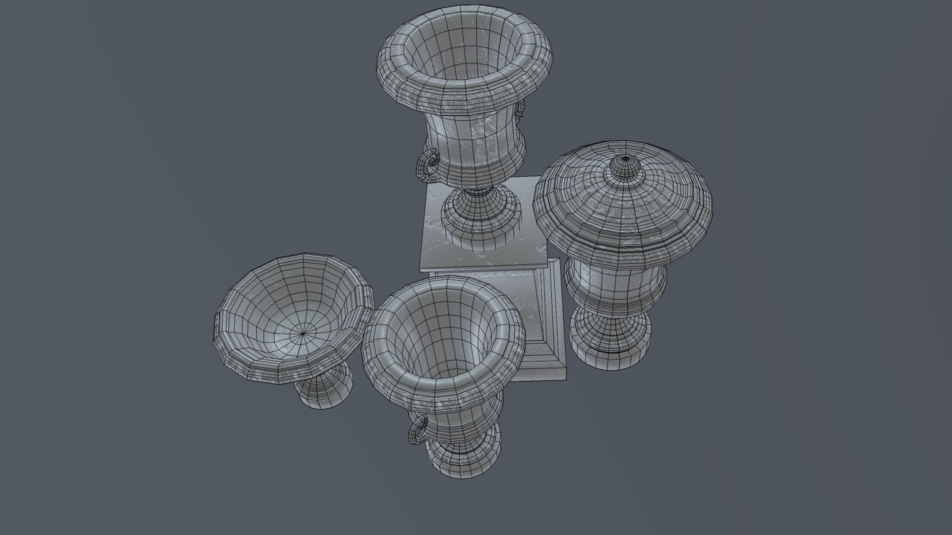 3D model garden vases and urns TurboSquid 2128088