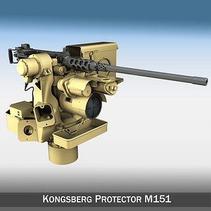 3d model kongsberg protector m151 rws