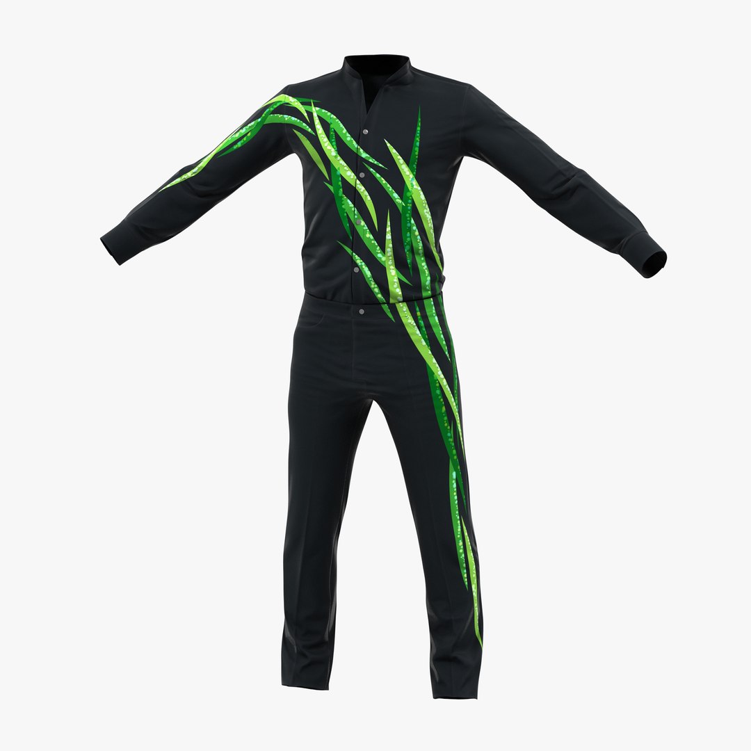 Male Figure Skater Costume 3 3D Model 3D model preview