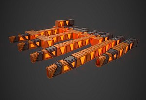 3D Space Ship Nine Final