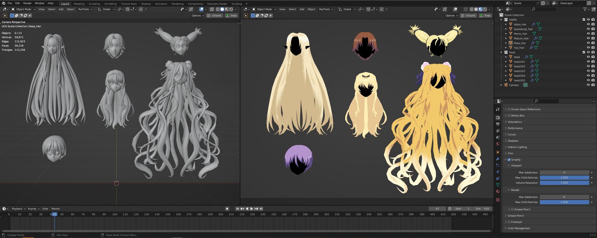 Anime Hair 3D - TurboSquid 2050401