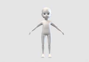 male child body 3D