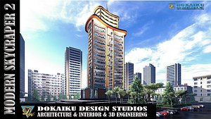 3D MODERN SKYCRAPER TYPE 2 model
