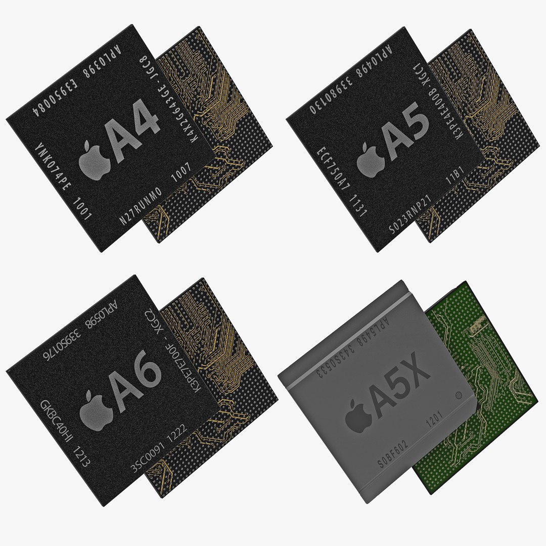 Mobile Chips Collection 2 3D Model 3D model preview